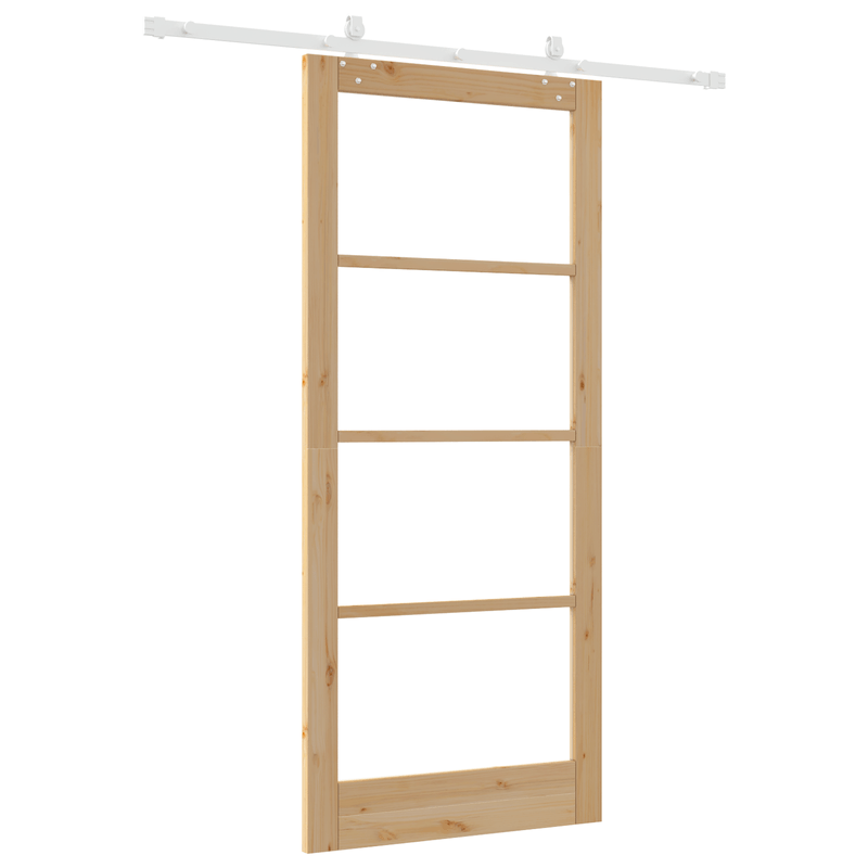 Casa si Gradina - Constructii - Usi interior, exterior si garaj - Usi interior - Usa glisanta  cu set de hardware 93x211 cm lemn masiv de pin - Infinity.ro