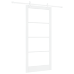 Casa si Gradina - Constructii - Usi interior, exterior si garaj - Usi interior - Usa Glisanta cu Set Hardware Alb 93x202 cm Lemn Masiv Pin - Infinity.ro