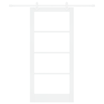 Casa si Gradina - Constructii - Usi interior, exterior si garaj - Usi interior - Usa Glisanta cu Set Hardware Alb 93x202 cm Lemn Masiv Pin - Infinity.ro