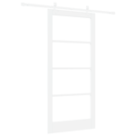 Casa si Gradina - Constructii - Usi interior, exterior si garaj - Usi interior - Usa Glisanta cu Set Hardware Alb 93x202 cm Lemn Masiv Pin - Infinity.ro