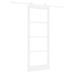 Casa si Gradina - Constructii - Usi interior, exterior si garaj - Usi interior - Usa glisanta  cu set de hardware 'ORKDAL'din lemn solid alb si sticla - Infinity.ro