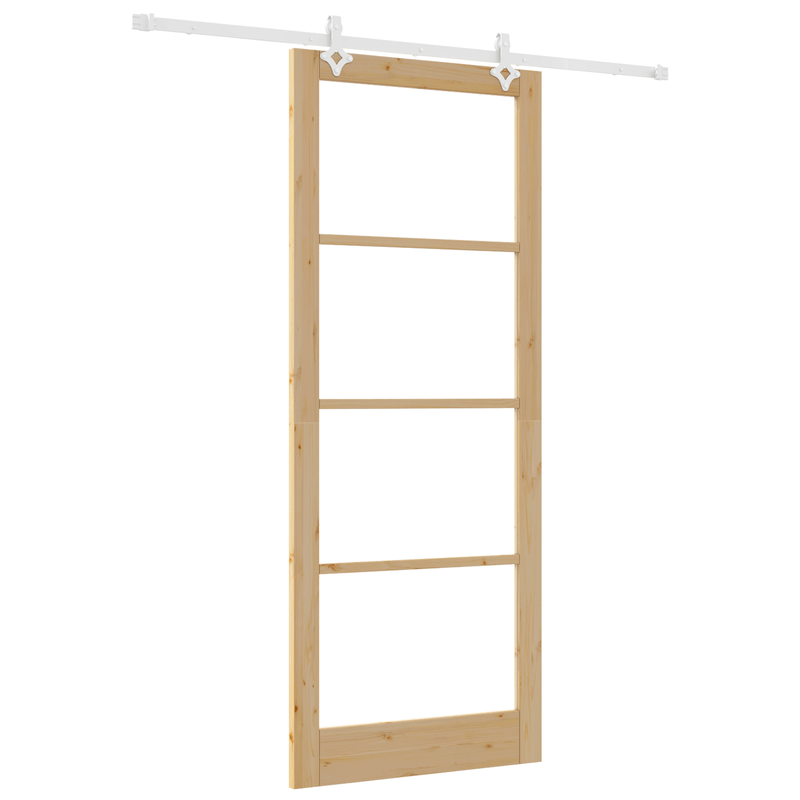 Casa si Gradina - Constructii - Usi interior, exterior si garaj - Usi interior - Set usa glisanta  cu hardware 93x232 cm Lemn masiv de pin - Infinity.ro