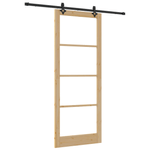 Casa si Gradina - Constructii - Usi interior, exterior si garaj - Usi interior - Set usi glisante  cu hardware 'ORKDAL'Lemn masiv si sticla - Infinity.ro