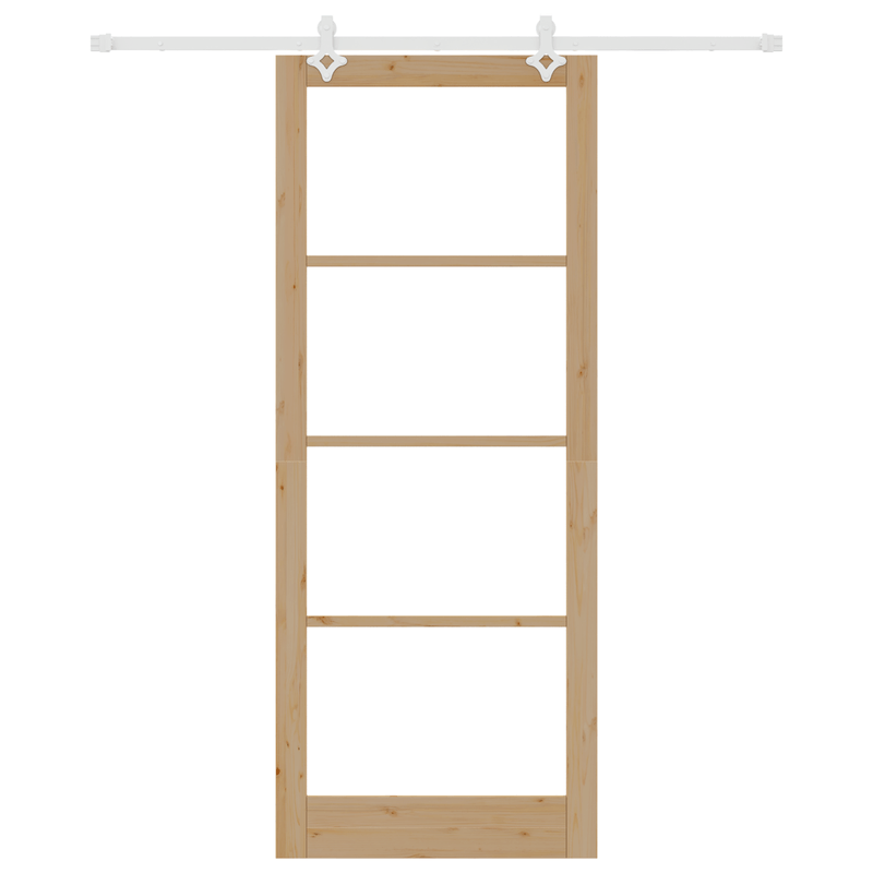 Casa si Gradina - Constructii - Usi interior, exterior si garaj - Usi interior - Set usa glisanta  cu hardware 93x232 cm Lemn masiv de pin - Infinity.ro