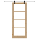 Casa si Gradina - Constructii - Usi interior, exterior si garaj - Usi interior - Set usi glisante  cu hardware 'ORKDAL'Lemn masiv si sticla - Infinity.ro