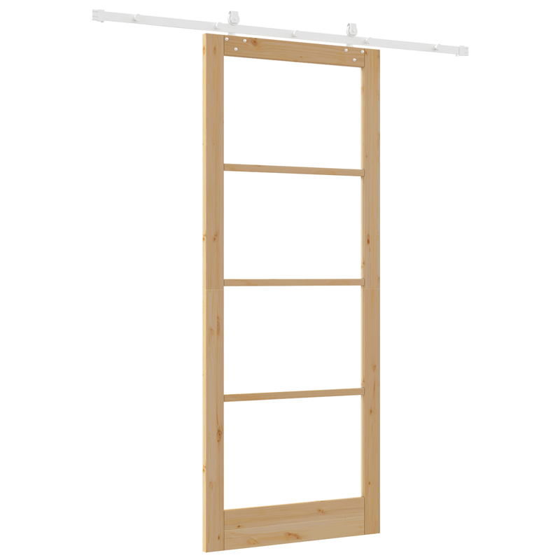 Casa si Gradina - Constructii - Usi interior, exterior si garaj - Usi interior - Set usa glisanta  cu hardware 93x232 cm Lemn masiv de pin - Infinity.ro