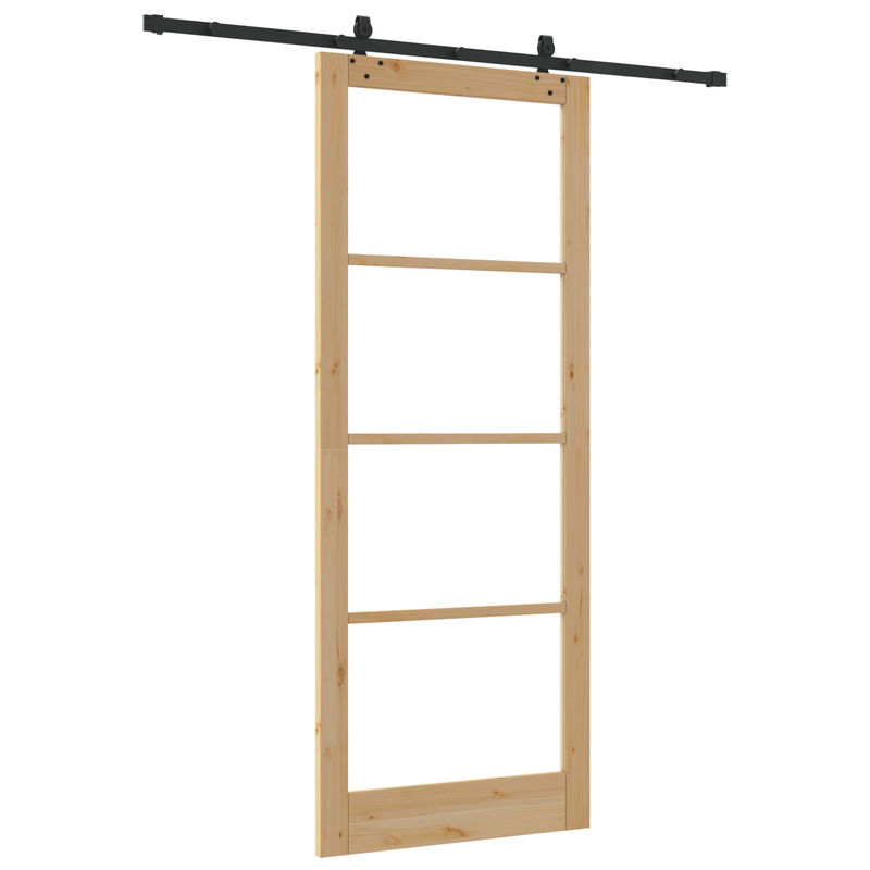 Casa si Gradina - Constructii - Usi interior, exterior si garaj - Usi interior - Set usi glisante  cu hardware 'ORKDAL'Lemn masiv si sticla - Infinity.ro