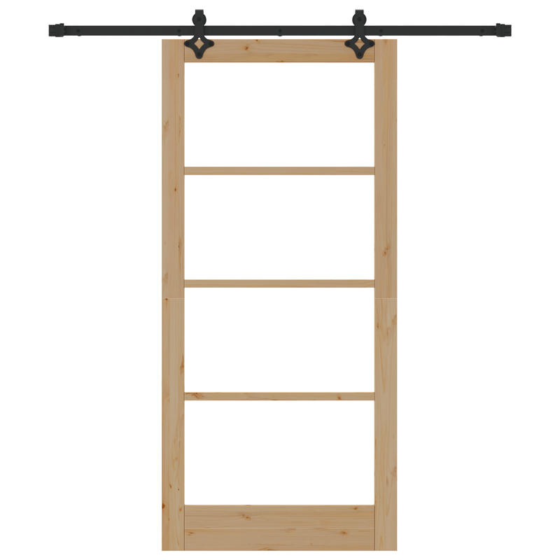 Casa si Gradina - Constructii - Usi interior, exterior si garaj - Usi interior - Usa Glisanta  cu Set Hardware 'ORKDAL'Lemn Masiv & Sticla - Infinity.ro