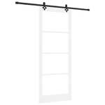 Casa si Gradina - Constructii - Usi interior, exterior si garaj - Usi interior - Usa glisanta  cu hardware alb 93x232 cm din lemn solid de pin - Infinity.ro