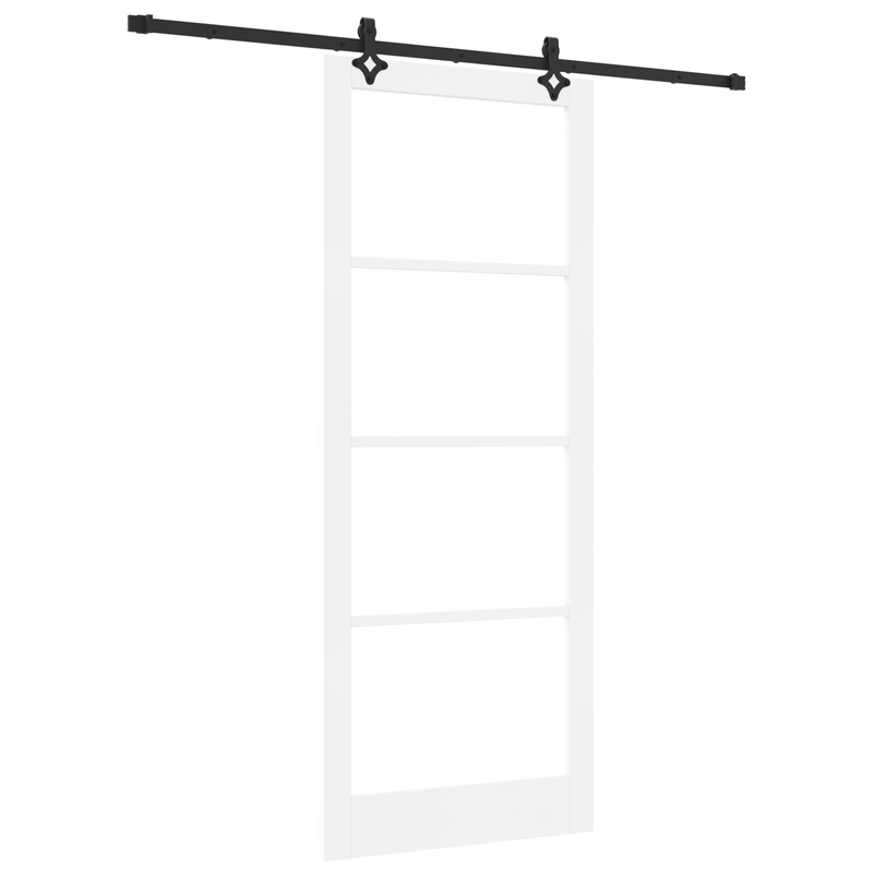Casa si Gradina - Constructii - Usi interior, exterior si garaj - Usi interior - Usa glisanta  cu hardware alb 93x232 cm din lemn solid de pin - Infinity.ro