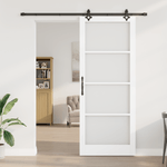 Casa si Gradina - Constructii - Usi interior, exterior si garaj - Usi interior - Usa glisanta  cu hardware alb 93x232 cm din lemn solid de pin - Infinity.ro