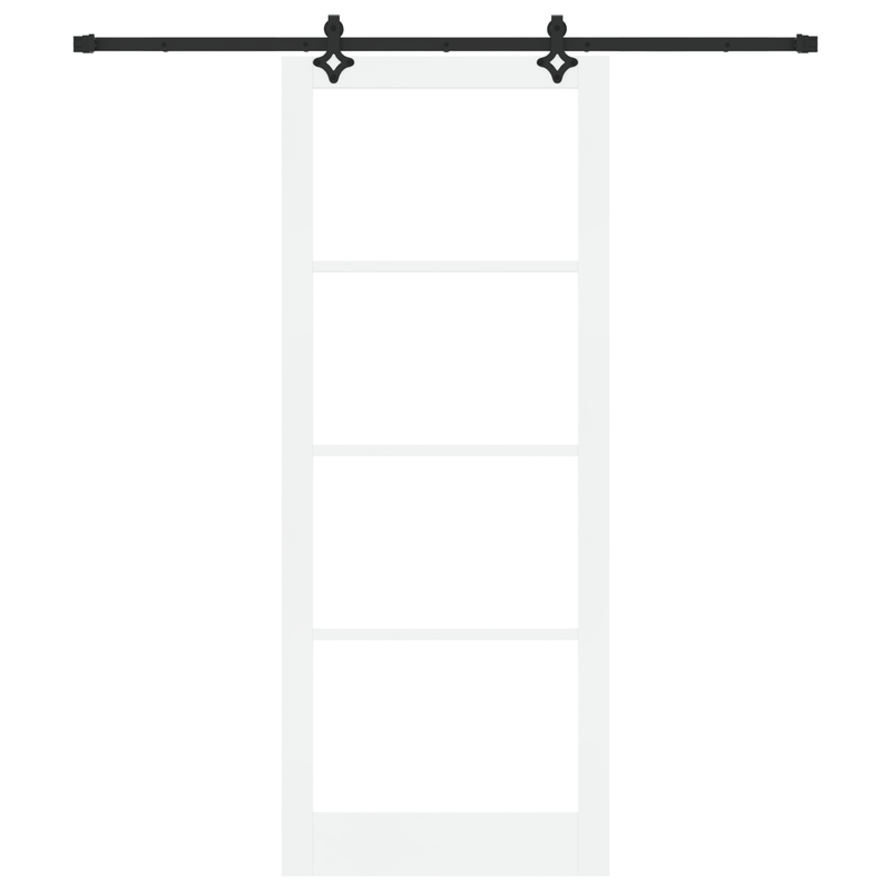 Casa si Gradina - Constructii - Usi interior, exterior si garaj - Usi interior - Usa glisanta  cu hardware alb 93x232 cm din lemn solid de pin - Infinity.ro