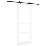 Casa si Gradina - Constructii - Usi interior, exterior si garaj - Usi interior - Usa glisanta  cu hardware alb 93x232 cm din lemn solid de pin - Infinity.ro