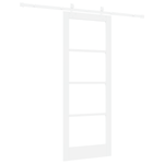 Casa si Gradina - Constructii - Usi interior, exterior si garaj - Usi interior - Set Usa Glisanta  cu Hardware Alb 78x202 cm Lemn Masiv Pin - Infinity.ro