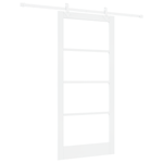 Casa si Gradina - Constructii - Usi interior, exterior si garaj - Usi interior - Usa Glisanta  cu Set de Hardware Alb 93x202 cm Lemn Solid Pin - Infinity.ro