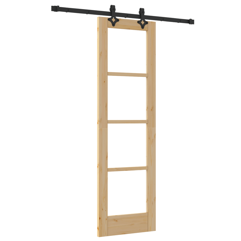 Casa si Gradina - Constructii - Usi interior, exterior si garaj - Usi interior - Usa glisanta  cu set de accesorii 61x198.5 cm Lemn masiv de pin - Infinity.ro