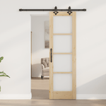 Casa si Gradina - Constructii - Usi interior, exterior si garaj - Usi interior - Usa glisanta  cu set de accesorii 61x198.5 cm Lemn masiv de pin - Infinity.ro