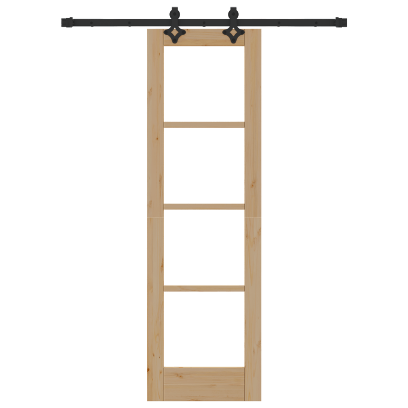 Casa si Gradina - Constructii - Usi interior, exterior si garaj - Usi interior - Usa glisanta  cu set de accesorii 61x198.5 cm Lemn masiv de pin - Infinity.ro