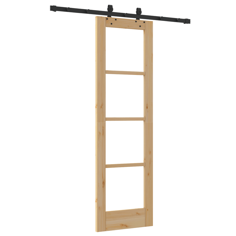 Casa si Gradina - Constructii - Usi interior, exterior si garaj - Usi interior - Usa glisanta  cu set de accesorii 61x198.5 cm Lemn masiv de pin - Infinity.ro