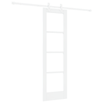 Casa si Gradina - Constructii - Usi interior, exterior si garaj - Usi interior - Usa glisanta  cu hardware Alb 61x198.5 cm Lemn masiv de pin - Infinity.ro