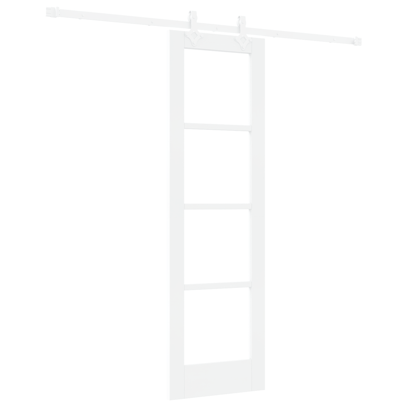 Casa si Gradina - Constructii - Usi interior, exterior si garaj - Usi interior - Usa glisanta  cu hardware Alb 61x198.5 cm Lemn masiv de pin - Infinity.ro
