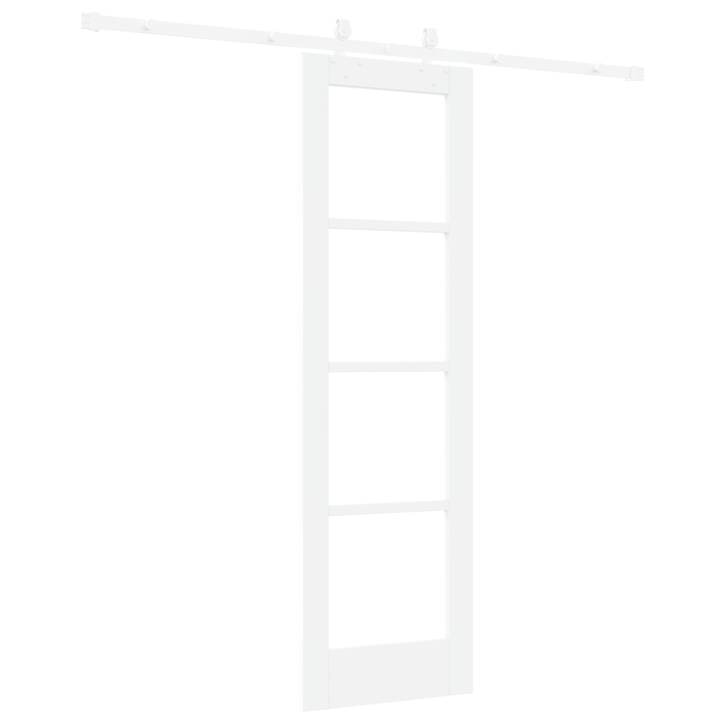 Casa si Gradina - Constructii - Usi interior, exterior si garaj - Usi interior - Usa glisanta  cu hardware Alb 61x198.5 cm Lemn masiv de pin - Infinity.ro