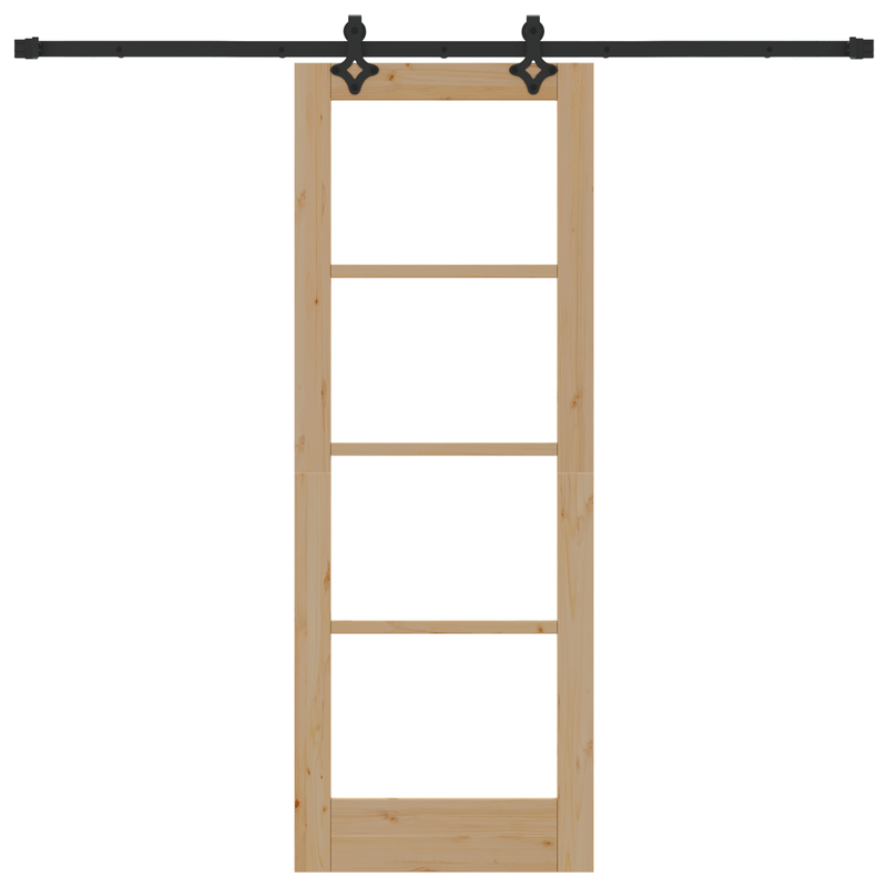 Casa si Gradina - Constructii - Usi interior, exterior si garaj - Usi interior - Usa Glisanta  cu Set de Accesorii 73.5x198.5 cm Lemn Masiv Pin - Infinity.ro