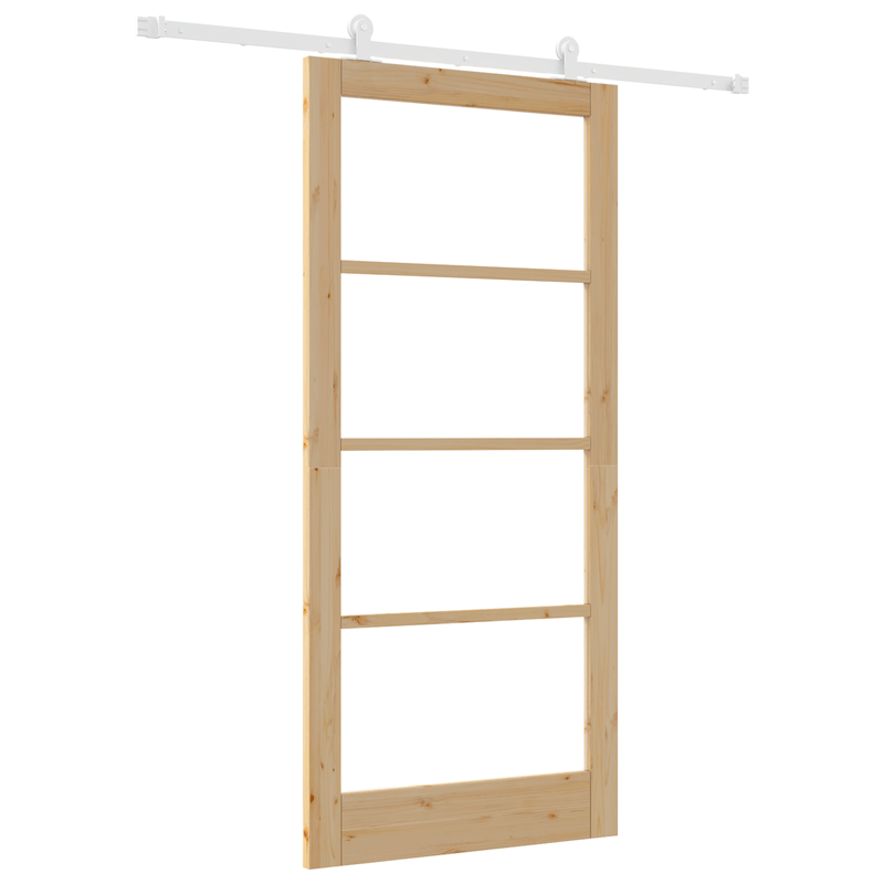 Casa si Gradina - Constructii - Usi interior, exterior si garaj - Usi interior - Usa glisanta  cu set de accesorii 'ORKDAL'Lemn masiv & Sticla - Infinity.ro