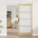 Casa si Gradina - Constructii - Usi interior, exterior si garaj - Usi interior - Usa glisanta  cu set de accesorii 'ORKDAL'Lemn masiv & Sticla - Infinity.ro