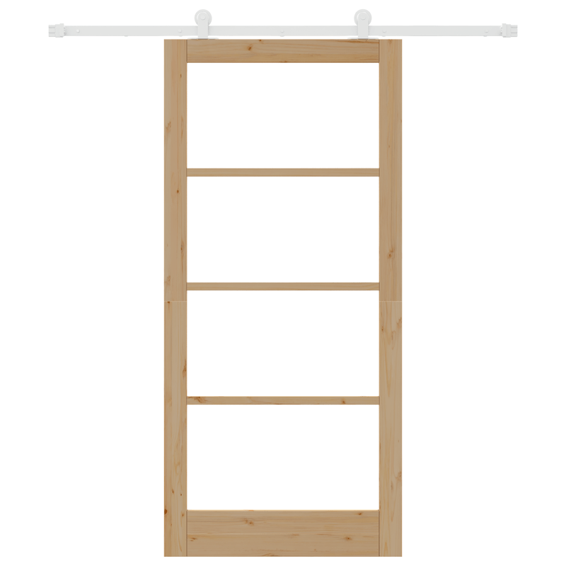 Casa si Gradina - Constructii - Usi interior, exterior si garaj - Usi interior - Usa glisanta  cu set de accesorii 'ORKDAL'Lemn masiv & Sticla - Infinity.ro