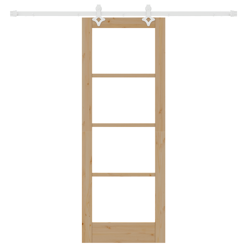 Casa si Gradina - Constructii - Usi interior, exterior si garaj - Usi interior - Usa Glisanta  cu Set de Accesorii 73.5x198.5 cm Lemn Masiv Pin - Infinity.ro