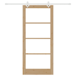 Casa si Gradina - Constructii - Usi interior, exterior si garaj - Usi interior - Set de usa glisanta  cu hardware 93x211 cm din lemn solid de pin - Infinity.ro