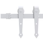 Casa si Gradina - Constructii - Usi interior, exterior si garaj - Usi interior - Usa Glisanta  cu Set de Accesorii Alb 78x202 cm Lemn Solid Pin - Infinity.ro