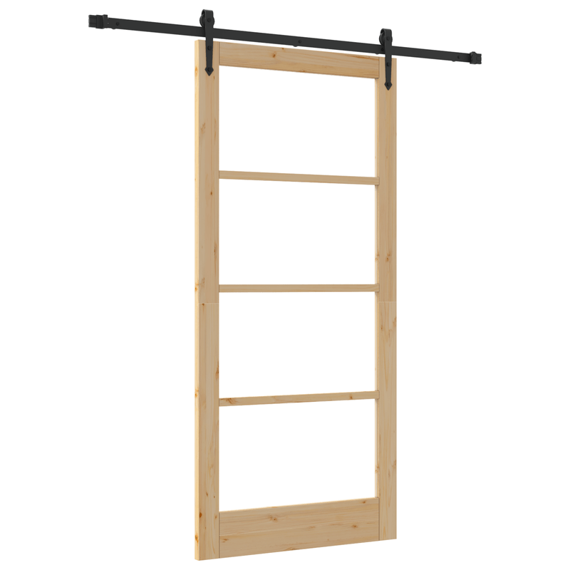 Casa si Gradina - Constructii - Usi interior, exterior si garaj - Usi interior - Usa Glisanta  cu Set de Usi 93x202 cm Lemn Masiv Pin - Infinity.ro