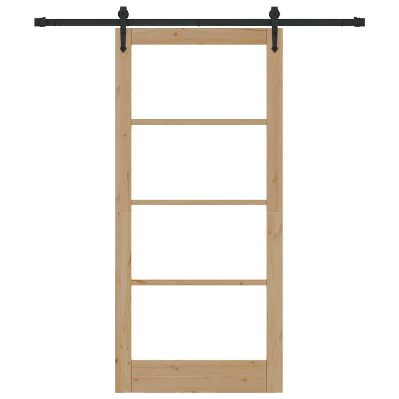 Casa si Gradina - Constructii - Usi interior, exterior si garaj - Usi interior - Usa Glisanta  cu Set de Usi 93x202 cm Lemn Masiv Pin - Infinity.ro