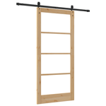 Casa si Gradina - Constructii - Usi interior, exterior si garaj - Usi interior - Usa Glisanta  cu Set de Usi 93x202 cm Lemn Masiv Pin - Infinity.ro