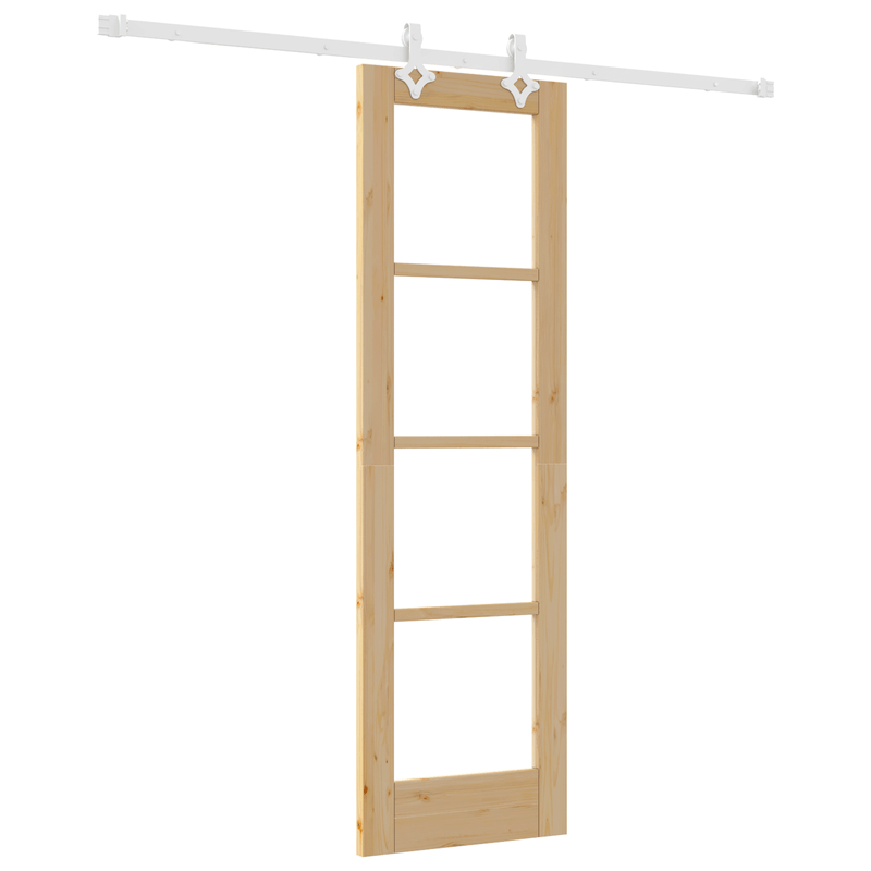 Casa si Gradina - Constructii - Usi interior, exterior si garaj - Usi interior - Set Usi Glisante  cu Hardware 61x198.5 cm Lemn Solid de Pin - Infinity.ro