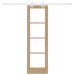 Casa si Gradina - Constructii - Usi interior, exterior si garaj - Usi interior - Set Usi Glisante  cu Hardware 61x198.5 cm Lemn Solid de Pin - Infinity.ro