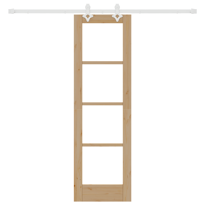 Casa si Gradina - Constructii - Usi interior, exterior si garaj - Usi interior - Set Usi Glisante  cu Hardware 61x198.5 cm Lemn Solid de Pin - Infinity.ro