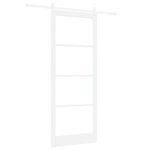 Casa si Gradina - Constructii - Usi interior, exterior si garaj - Usi interior - Usa glisanta  cu set de accesorii Alb 93x232 cm Lemn masiv de pin - Infinity.ro