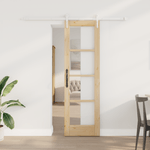 Casa si Gradina - Constructii - Usi interior, exterior si garaj - Usi interior - Set usa glisanta  cu accesorii 61x198.5 cm Lemn masiv de pin - Infinity.ro