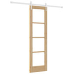Casa si Gradina - Constructii - Usi interior, exterior si garaj - Usi interior - Set usa glisanta  cu accesorii 61x198.5 cm Lemn masiv de pin - Infinity.ro