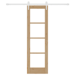 Casa si Gradina - Constructii - Usi interior, exterior si garaj - Usi interior - Set usa glisanta  cu accesorii 61x198.5 cm Lemn masiv de pin - Infinity.ro