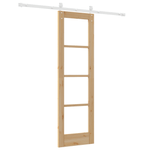 Casa si Gradina - Constructii - Usi interior, exterior si garaj - Usi interior - Set usa glisanta  cu accesorii 61x198.5 cm Lemn masiv de pin - Infinity.ro