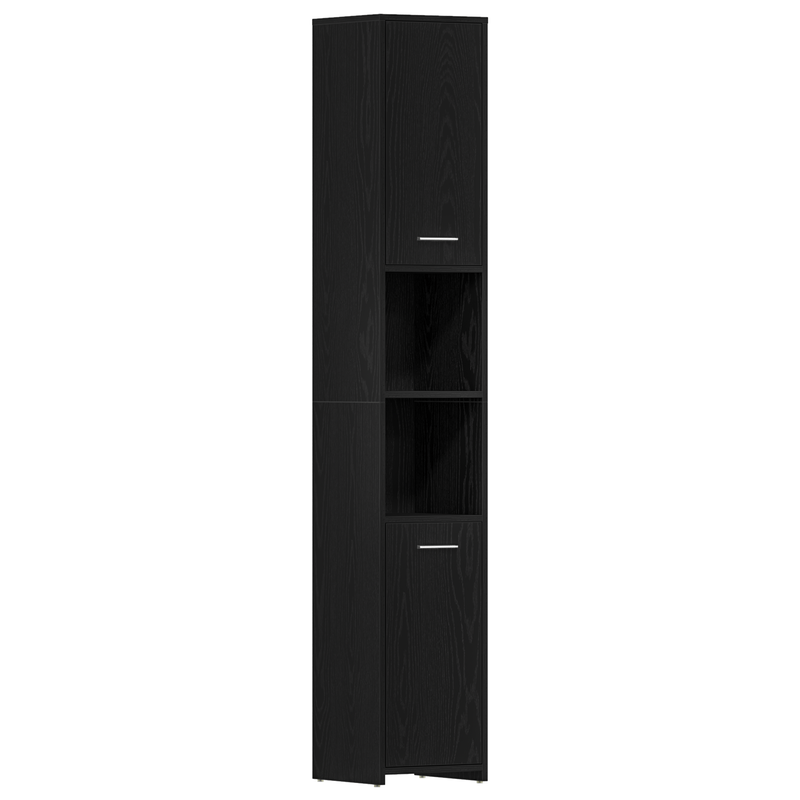 Casa si Gradina - Mobilier - Seturi de mobilier - Seturi baie - Set Mobilier pentru Baie 3 Piese Stejar Negru Lemn Prelucrat - Infinity.ro
