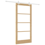 Casa si Gradina - Constructii - Usi interior, exterior si garaj - Usi interior - Usa glisanta  cu set de hardware 93x202 cm din lemn masiv de pin - Infinity.ro