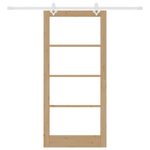 Casa si Gradina - Constructii - Usi interior, exterior si garaj - Usi interior - Usa glisanta  cu set de hardware 93x202 cm din lemn masiv de pin - Infinity.ro