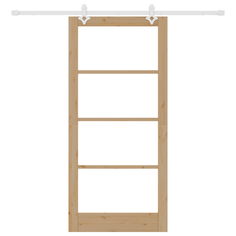 Casa si Gradina - Constructii - Usi interior, exterior si garaj - Usi interior - Usa glisanta  cu set de hardware 93x202 cm din lemn masiv de pin - Infinity.ro