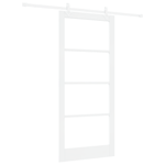 Casa si Gradina - Constructii - Usi interior, exterior si garaj - Usi interior - Usa glisanta  cu set de accesorii Alb 93x211 cm Lemn Masiv Pin - Infinity.ro
