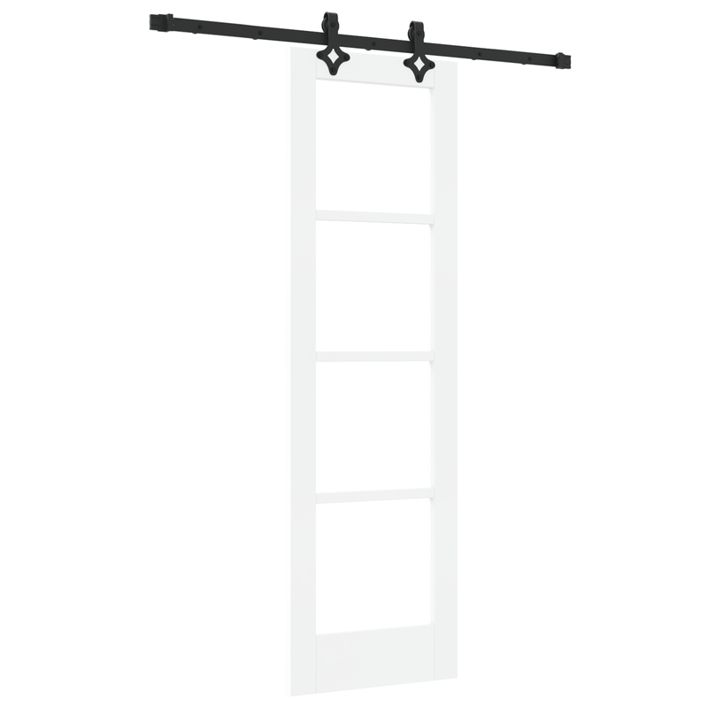 Casa si Gradina - Constructii - Usi interior, exterior si garaj - Usi interior - Usa glisanta  cu set de hardware Alb 61x198.5 cm Lemn solid de pin - Infinity.ro
